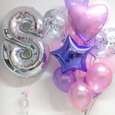 Набор из воздушных шаров для девочки №28
